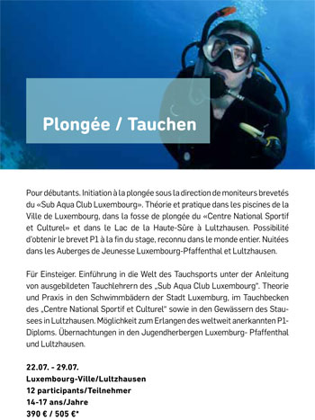 sportwochen plongee 2013