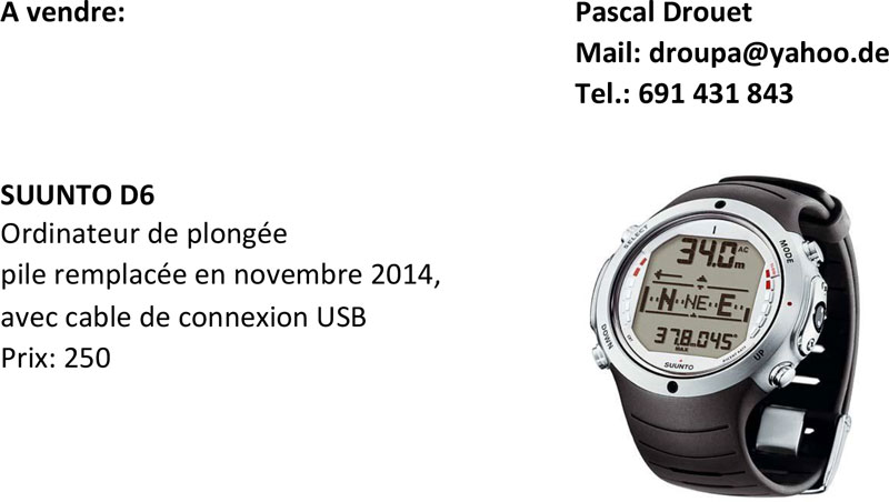 suunto d6 drouet