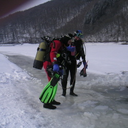 Plongée sous glace, le 6 mars 2005